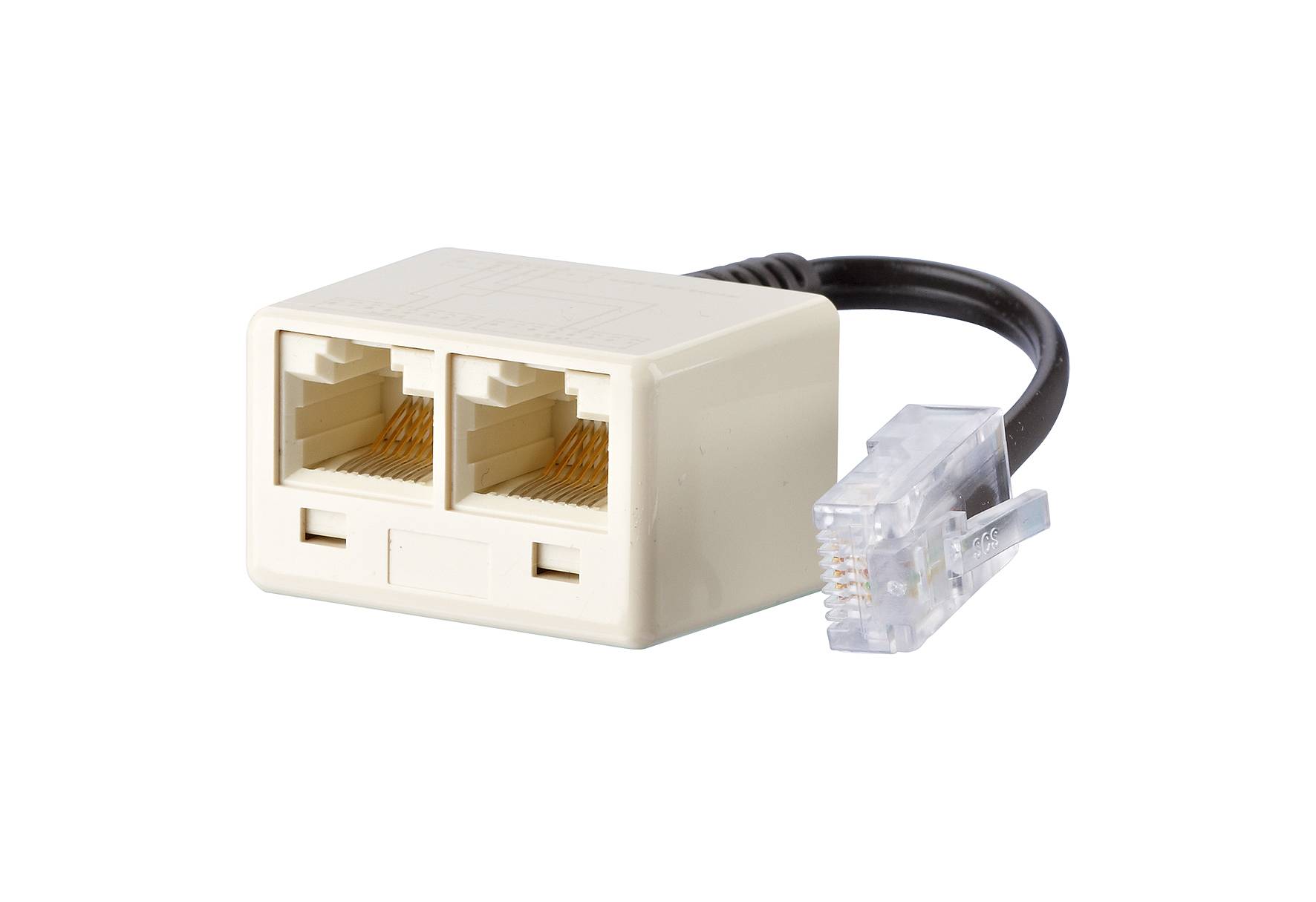 METZ CONNECT UAE - Netzwerkadapter - RJ-45 (W) zu RJ-45 (M) - 10 cm - Pearl Whit-0