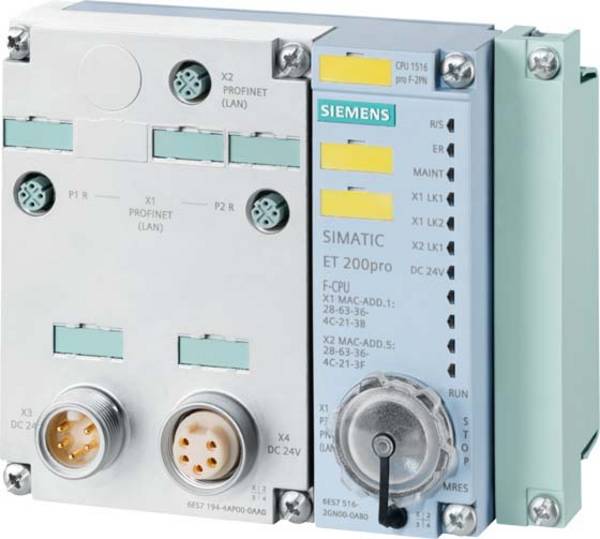 Siemens Dig.Industr. DP, CPU 1516PRO F-2 PN für ET 200pro, Zentr 6ES7516-2GN00-0AB0