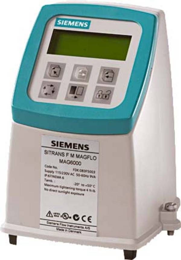 Siemens 7ME6920-1AA10-1AA0 Siemens 4019169842181 MAG 6000, IP67 / NEMA 4X/6, Polyamid enclosure, With display, 115-230V