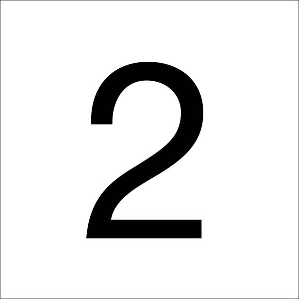 RZB 99221.003.2 Beschriftung 2 selbstklebend 60mm sw