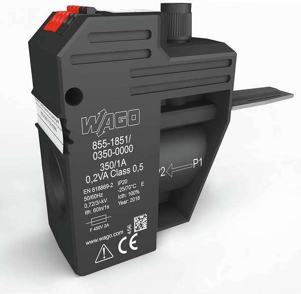 WAGO GmbH & Co. KG Aufsteck-Stromwandler 350A/1A 0,2VA 855-1851/350-000