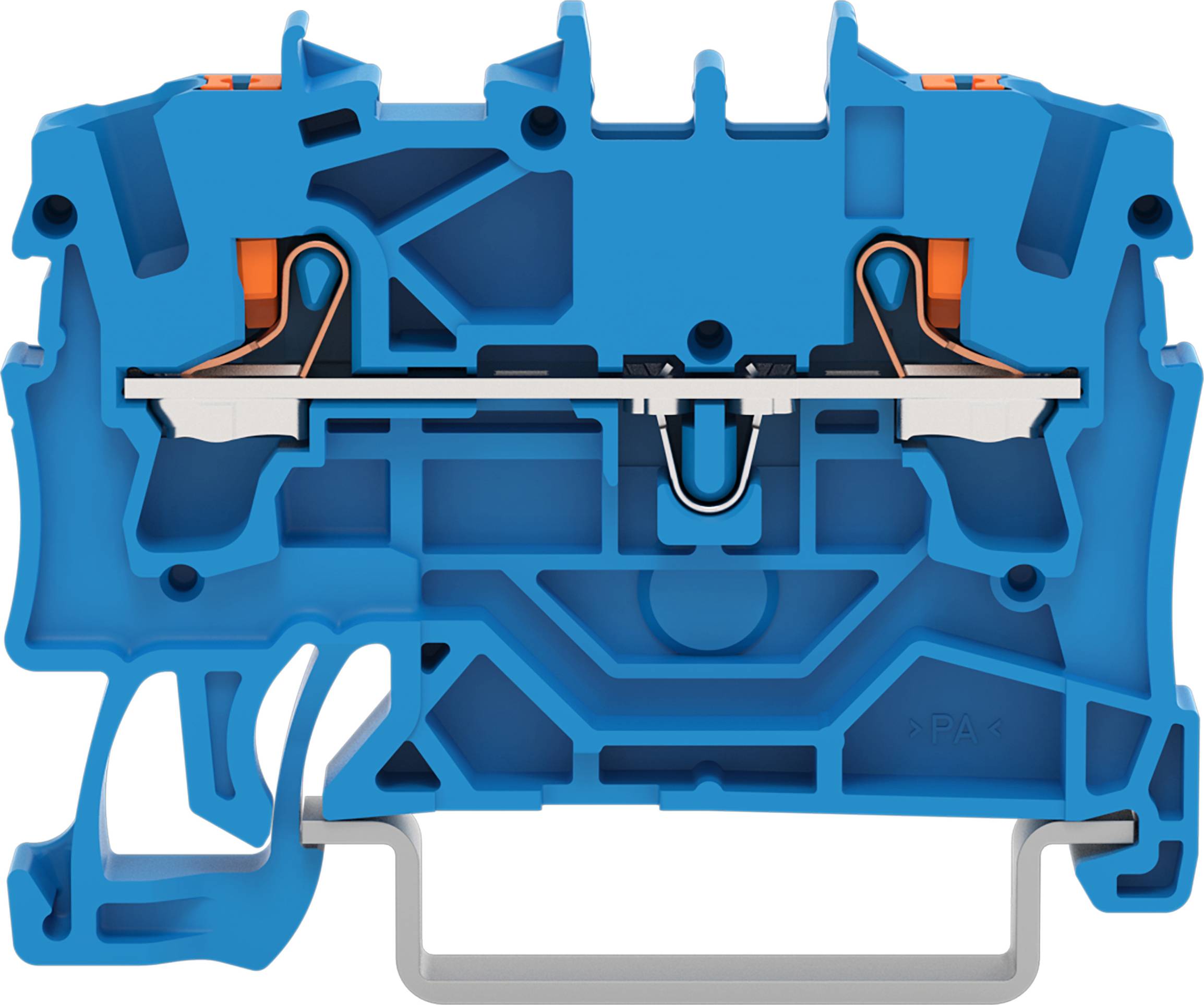 WAGO GmbH & Co. KG 2-Leiter-Durchgangsklemme 2,5qmm, blau 2202-1204-0