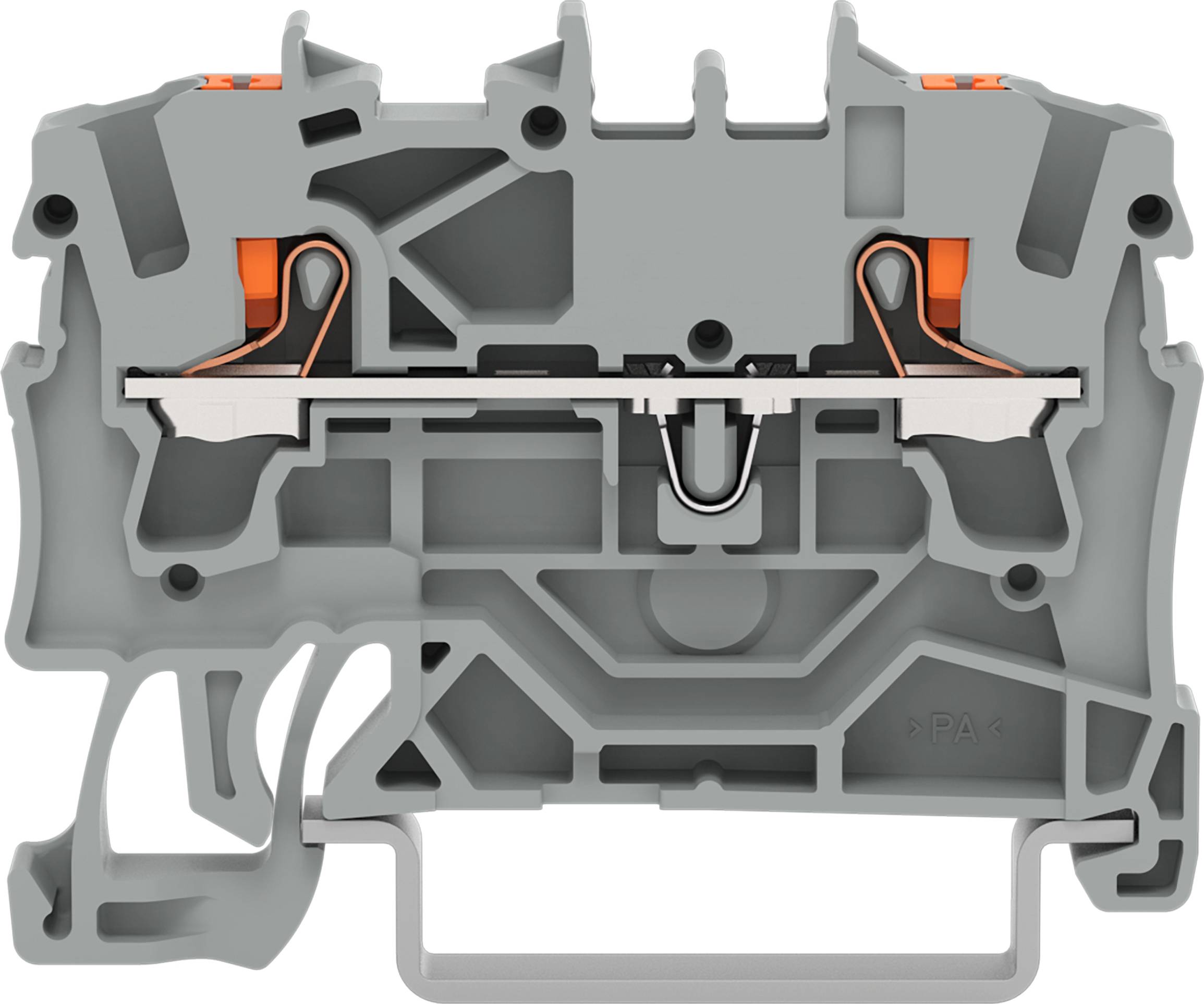WAGO GmbH & Co. KG 2-Leiter-Durchgangsklemme 2,5qmm, grau 2202-1201-0