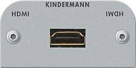 Kindermann Konnect 54 alu - Modulares Faceplate-Snap-In - HDMI-0