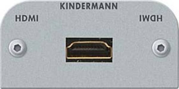 Kindermann Konnect 54 alu - Modulares Faceplate-Snap-In - HDMI