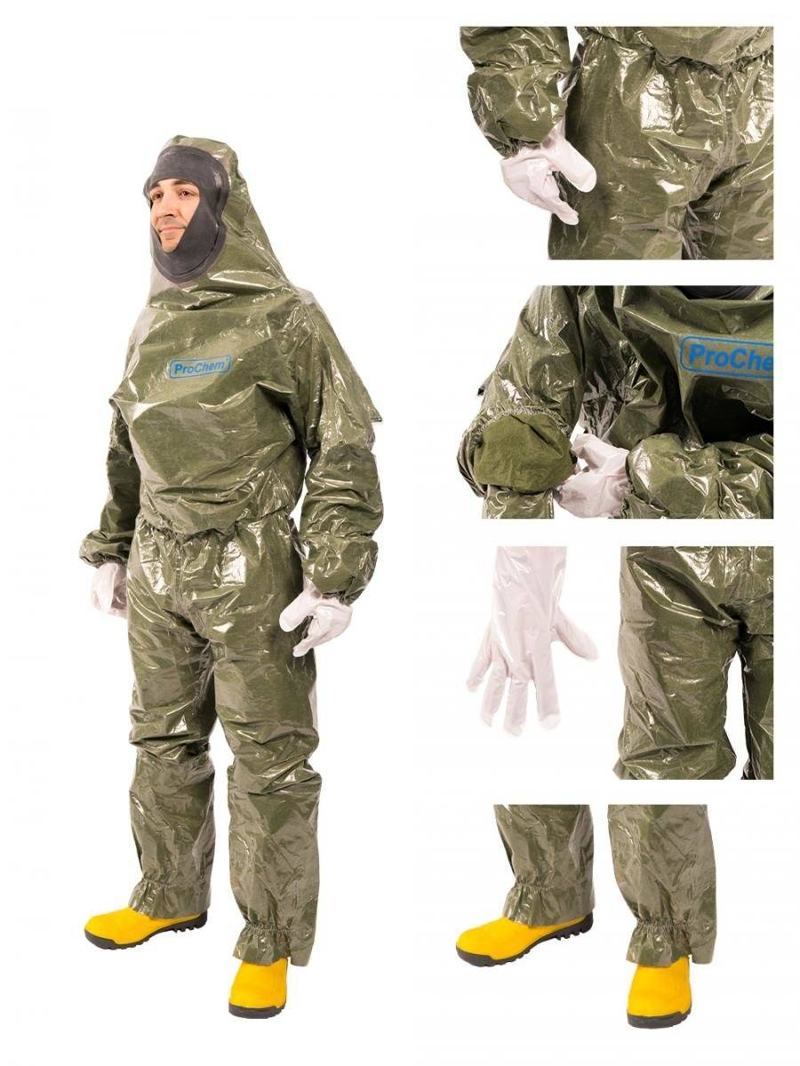 ProChem II CLF Overall Handschuh, Stiefelsocke,Tropfränder Armmansch. Kat. III,Typ 3B,4B,5B&6B L-2