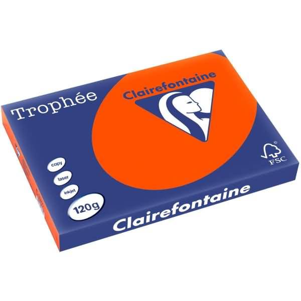 Kopierpapier Trophee A3 120g/qm VE=250 Blatt ziegelrot
