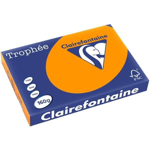 Kopierpapier Trophee A3 160g/qm VE=250 Blatt intensiv orange-0