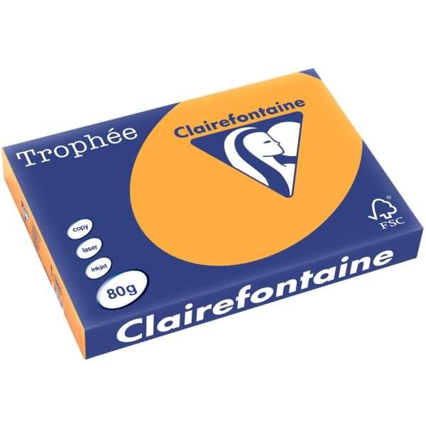 Kopierpapier Trophee A3 80g/qm VE=500 Blatt mandarine