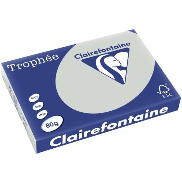 Kopierpapier Trophee A3 80g/qm VE=500 Blatt stahlgrau-0