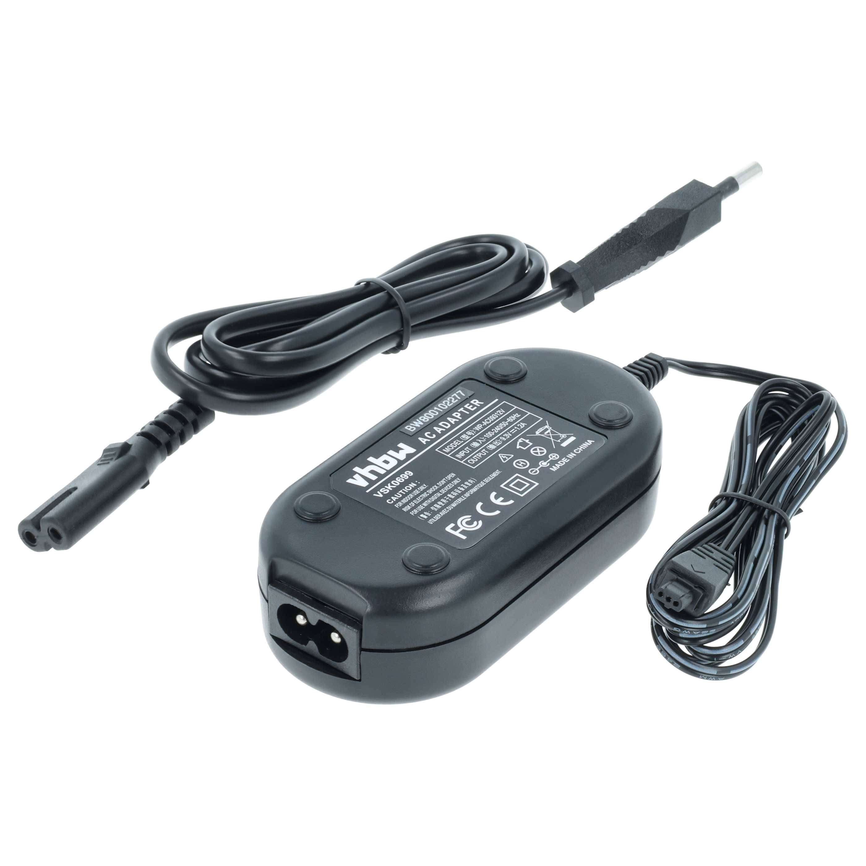 vhbw Netzteil kompatibel mit Panasonic HDC-TM700 | SDR-H90, HDC-TM707 Kamera, Digitalkamera, DSLR, 2m-0