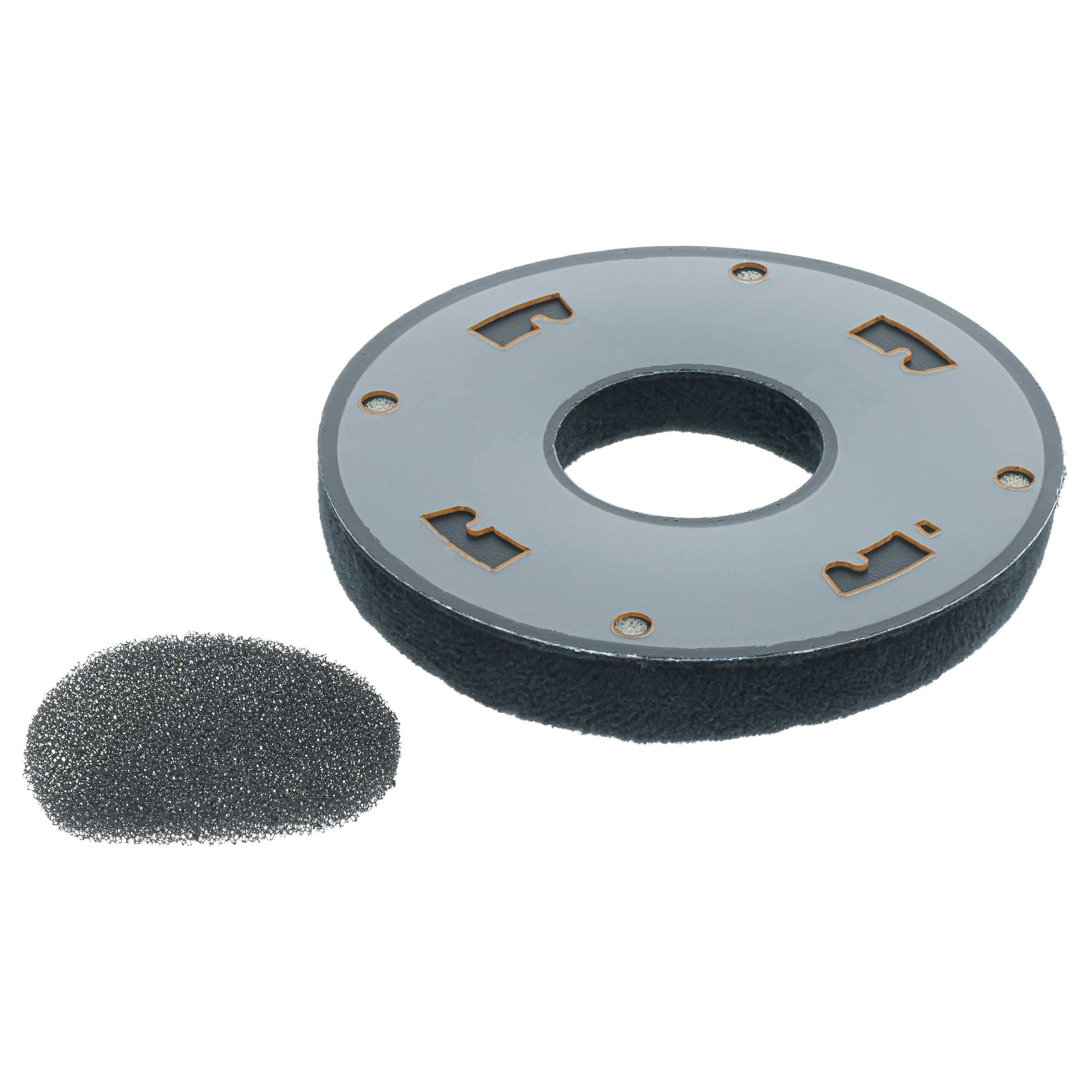 vhbw 2x Ohrpolster kompatibel mit AKG K142 Kopfhörer Headset | Kunststoff Schwarz, Matt-2