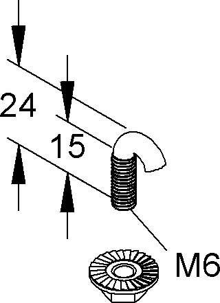 Niedax Hakenschraube GRSM 6 F-1