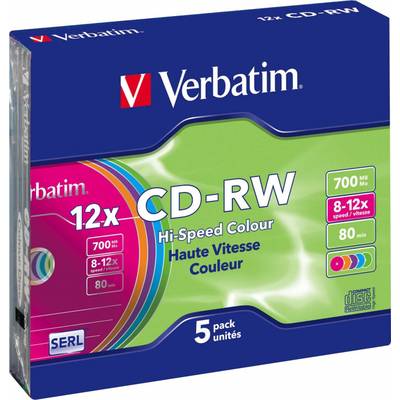 Verbatim CD-RW 80Min/700MB/8-12 VERBATIM 43167(VE5)