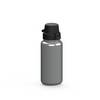 Trinkflasche "School", 400 ml, silber/schwarz