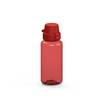 Trinkflasche "School", 400 ml, transluzent-rot/rot