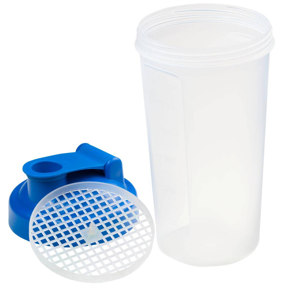Shaker "Protein", 0,60 l, teal/transluzent-grau-1