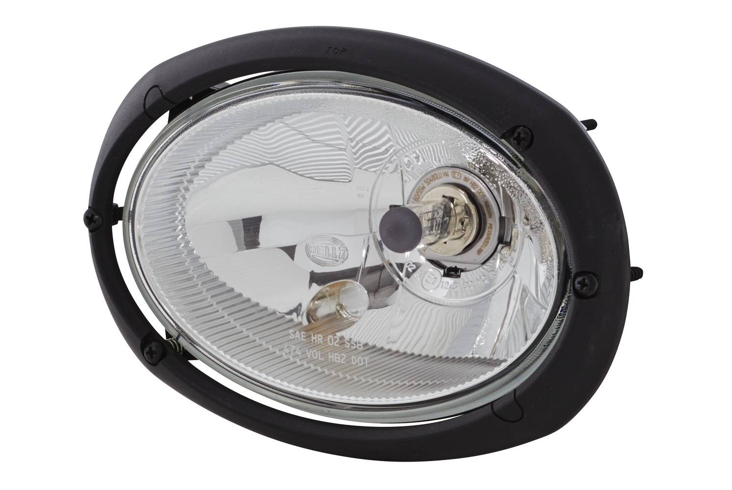 HELLA 1AB 996 157-081 Halogen-Hauptscheinwerfer - Oval 120 - 12V - oval - Referenzzahl: 12.5 - Einba-1