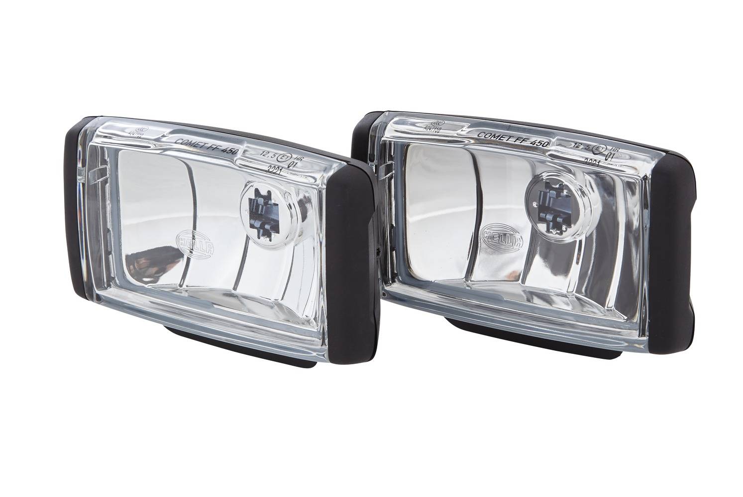 HELLA 1FB 010 951-821 FF/Halogen-Fernscheinwerfersatz - Comet FF 450 - 12V - rechteckig - Anbau - gl-0
