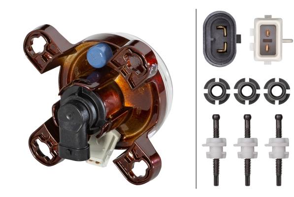 HELLA 1K0 247 043-097 DE/FF-Hauptscheinwerfer - 90mm Performance - 24V - rund - Referenzzahl: 12.5 --0