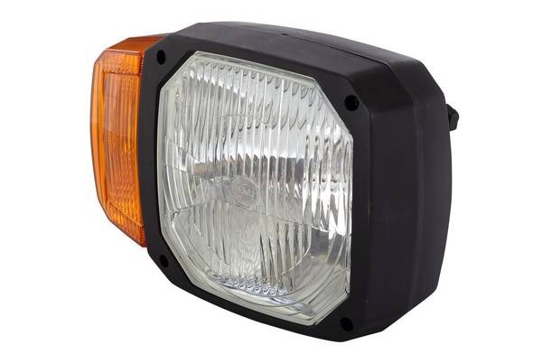 HELLA 1LA 328 450-041 Hauptscheinwerfer - 12V - Einbau - Lichtscheibenfarbe: gelb - Stecker: DEUTSCH