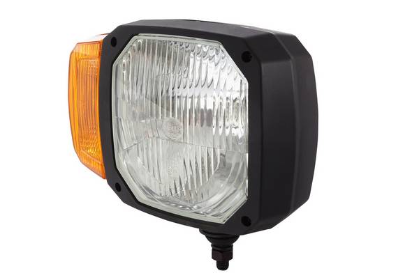 HELLA 1LA 328 450-321 Hauptscheinwerfer - 12V - Einbau - Lichtscheibenfarbe: gelb - Stecker: DEUTSCH