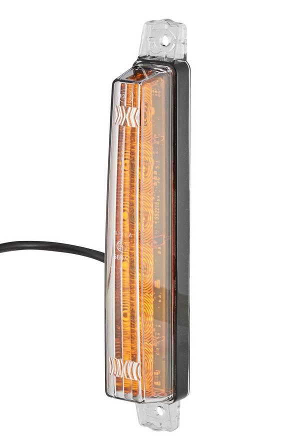 HELLA 2BA 012 846-011 Blinkleuchte - LED - 12V - Anbau - Lichtscheibenfarbe: gelb - vorne