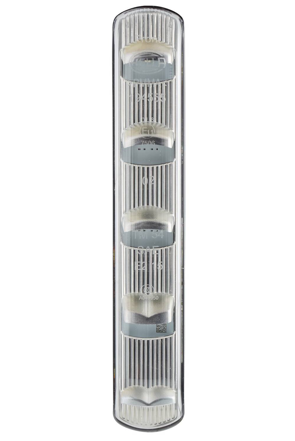 HELLA 2BM 011 788-061 Zusatzblinkleuchte - LED - 24V - aufklebbar - Lichtscheibenfarbe: glasklar - L-1