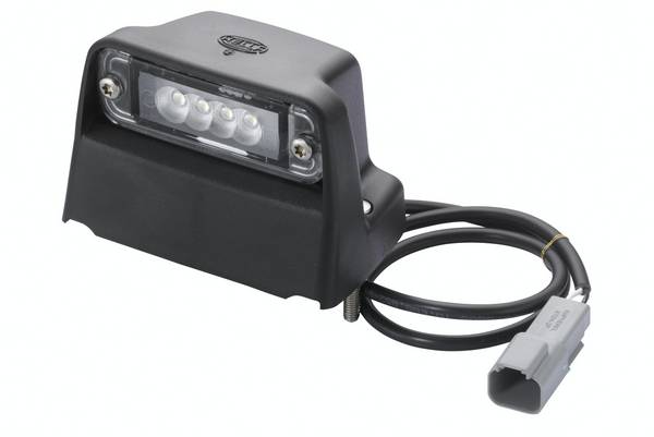 HELLA 2KA 010 278-181 Kennzeichenleuchte - LED - 24V - Anbau - Kabel: 550mm - Stecker: Amphenol - se