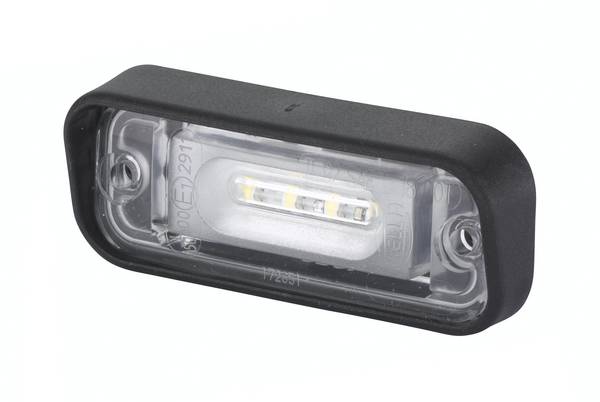 HELLA 2KA 010 278-411 Kennzeichenleuchte - LED - 12V - Einbau - Stecker: Flachsteckhülse - oben