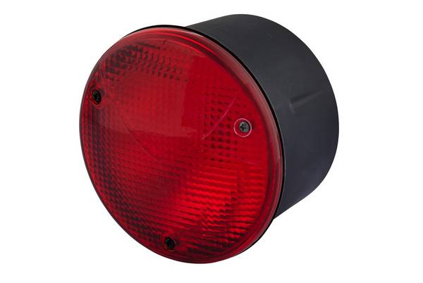 HELLA 2NE 964 169-021 Nebelschlussleuchte - 12/24V - rund - Anbau/Einbau - Lichtscheibenfarbe: rot -