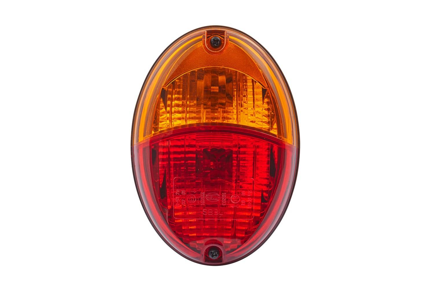 HELLA 2SD 343 130-071 Heckleuchte - Agroluna - 12V - Anbau/Einbau - Lichtscheibenfarbe: gelb/rot - l-1