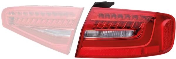 HELLA 2SK 010 916-121 Heckleuchte - LED - äusserer Teil - rechts - für u.a. Audi A4 (8K2, B8)