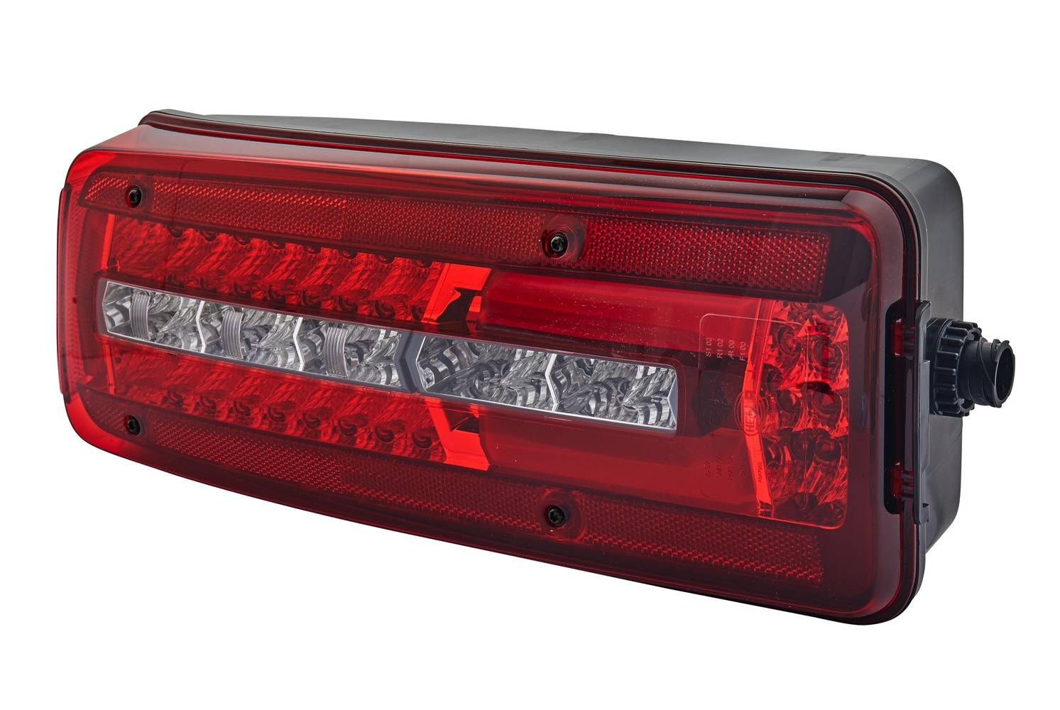 HELLA 2VD 012 381-011 Heckleuchte - Truck Full LED - LED - 24V - Stecker: DIN - 7-polig - links-0