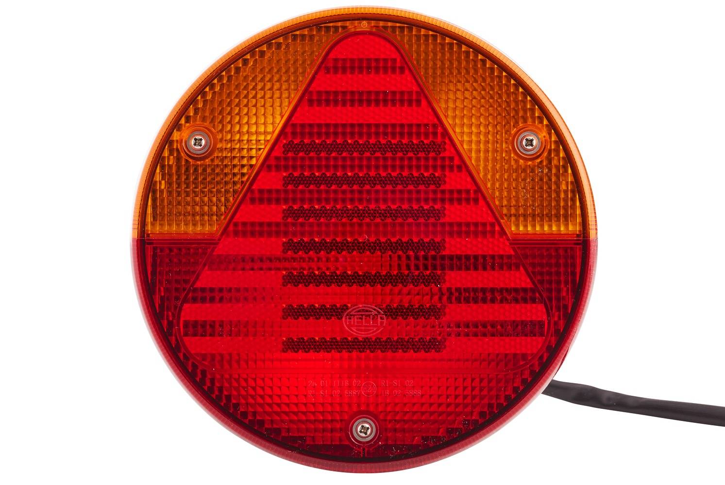 HELLA 2VA 012 497-101 Heckleuchte - 12V - Lichtscheibenfarbe: rot/gelb - Kabel: 800mm - Stecker: Fla-1