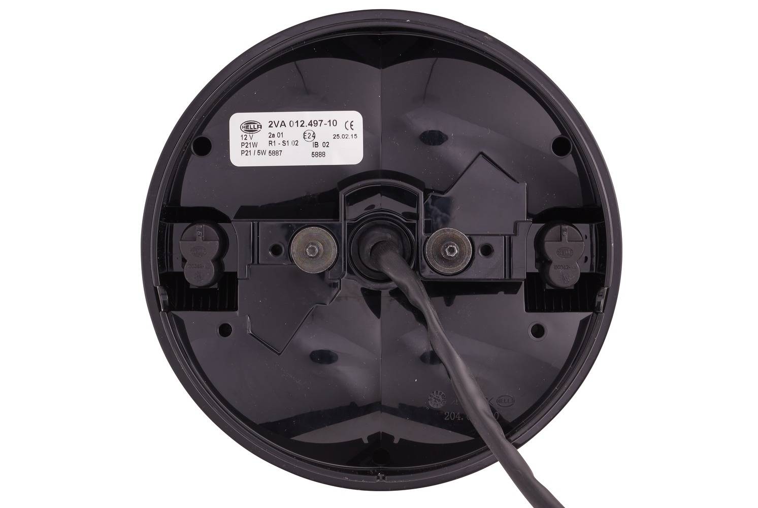 HELLA 2VA 012 497-101 Heckleuchte - 12V - Lichtscheibenfarbe: rot/gelb - Kabel: 800mm - Stecker: Fla-3