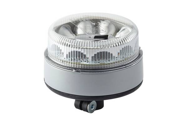 HELLA 2XD 012 980-011 LED-Blitz-Kennleuchte - K-LED Blizzard - 12/24V - gelb - Rohrstutzen, flexibel