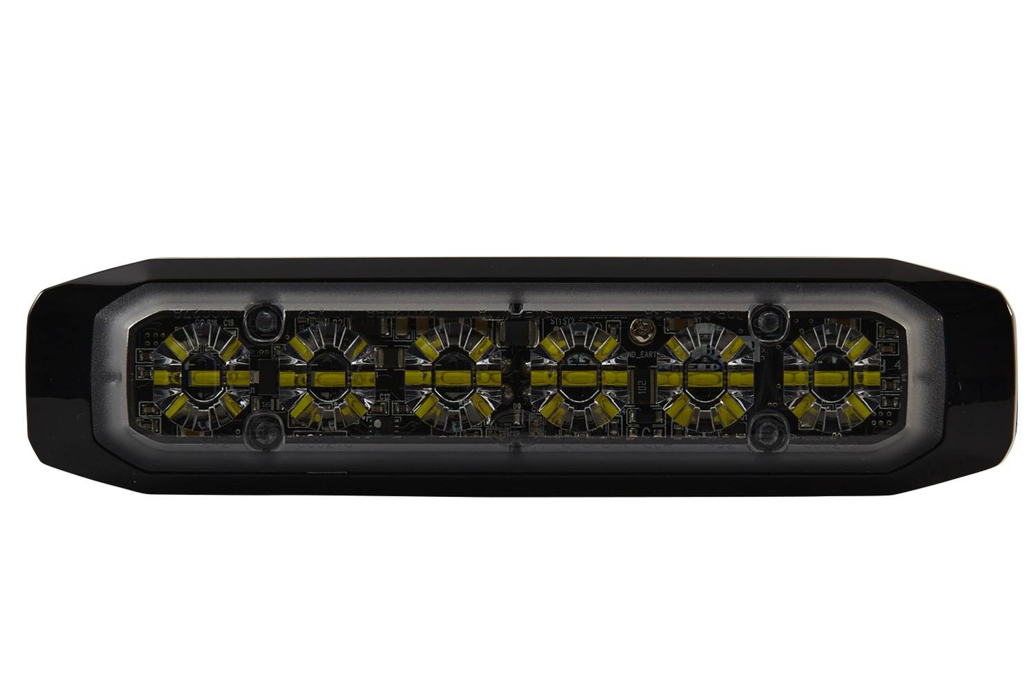 HELLA 2XD 014 592-901 LED-Blitz-Kennleuchte - BST-Slim - 12/24V - weiß - Anbau/geschraubt - glasklar-1