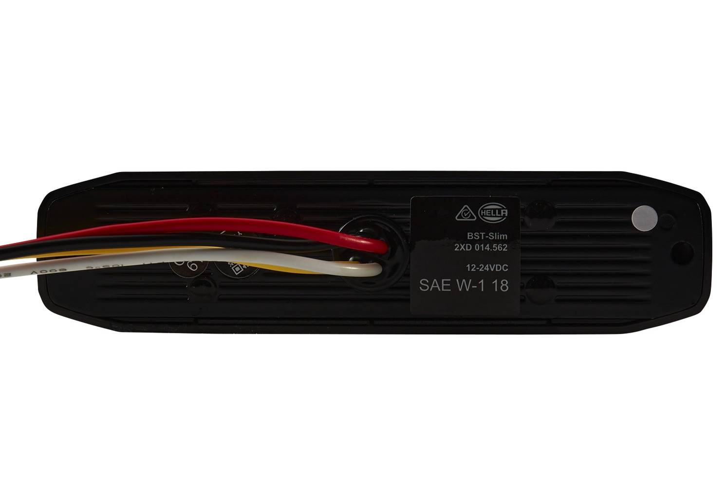 HELLA 2XD 014 592-901 LED-Blitz-Kennleuchte - BST-Slim - 12/24V - weiß - Anbau/geschraubt - glasklar-3