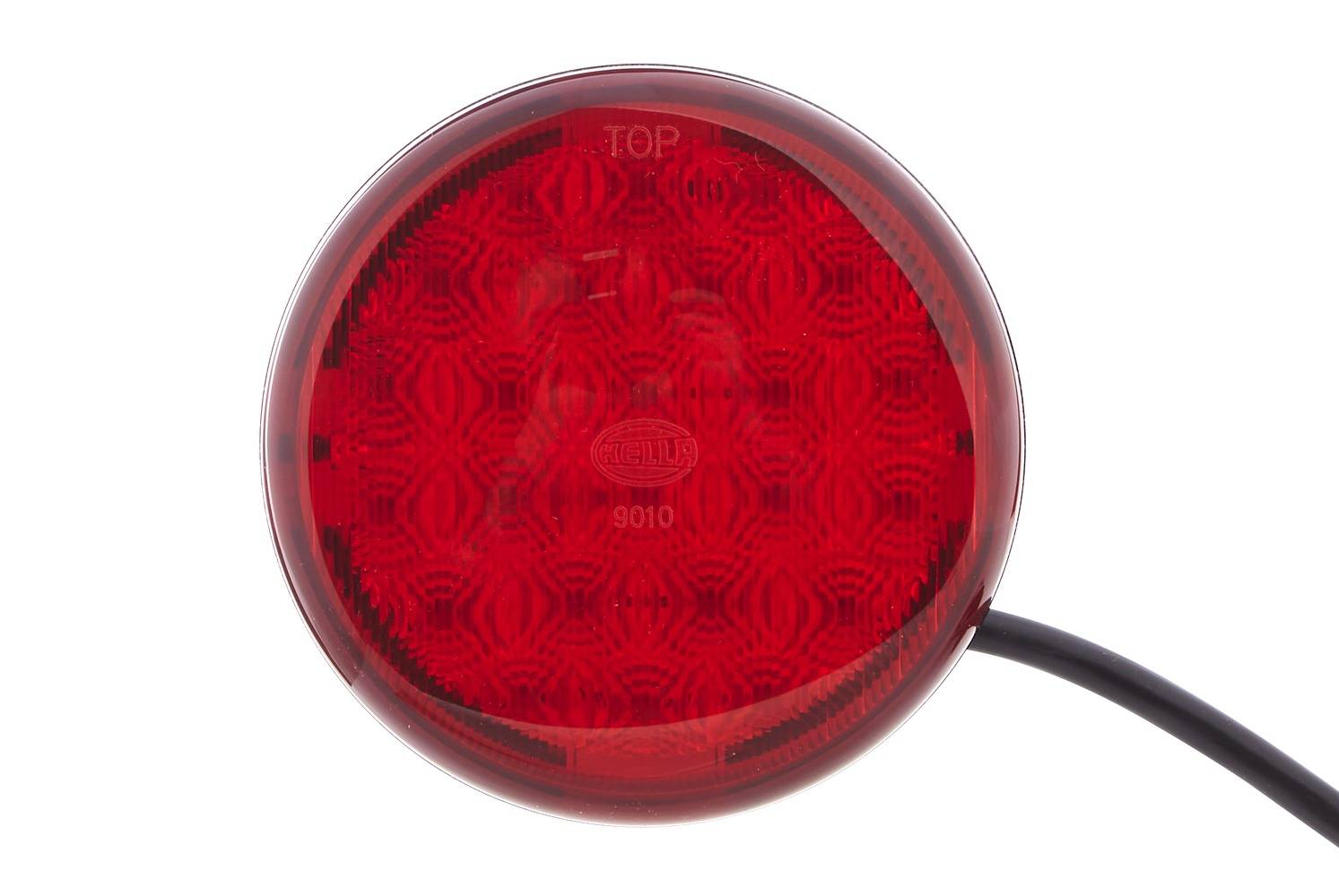 HELLA 2XD 959 010-021 LED-Warnleuchte - Multi F 83mm - 12/24V - rund - Einbau - rot-1