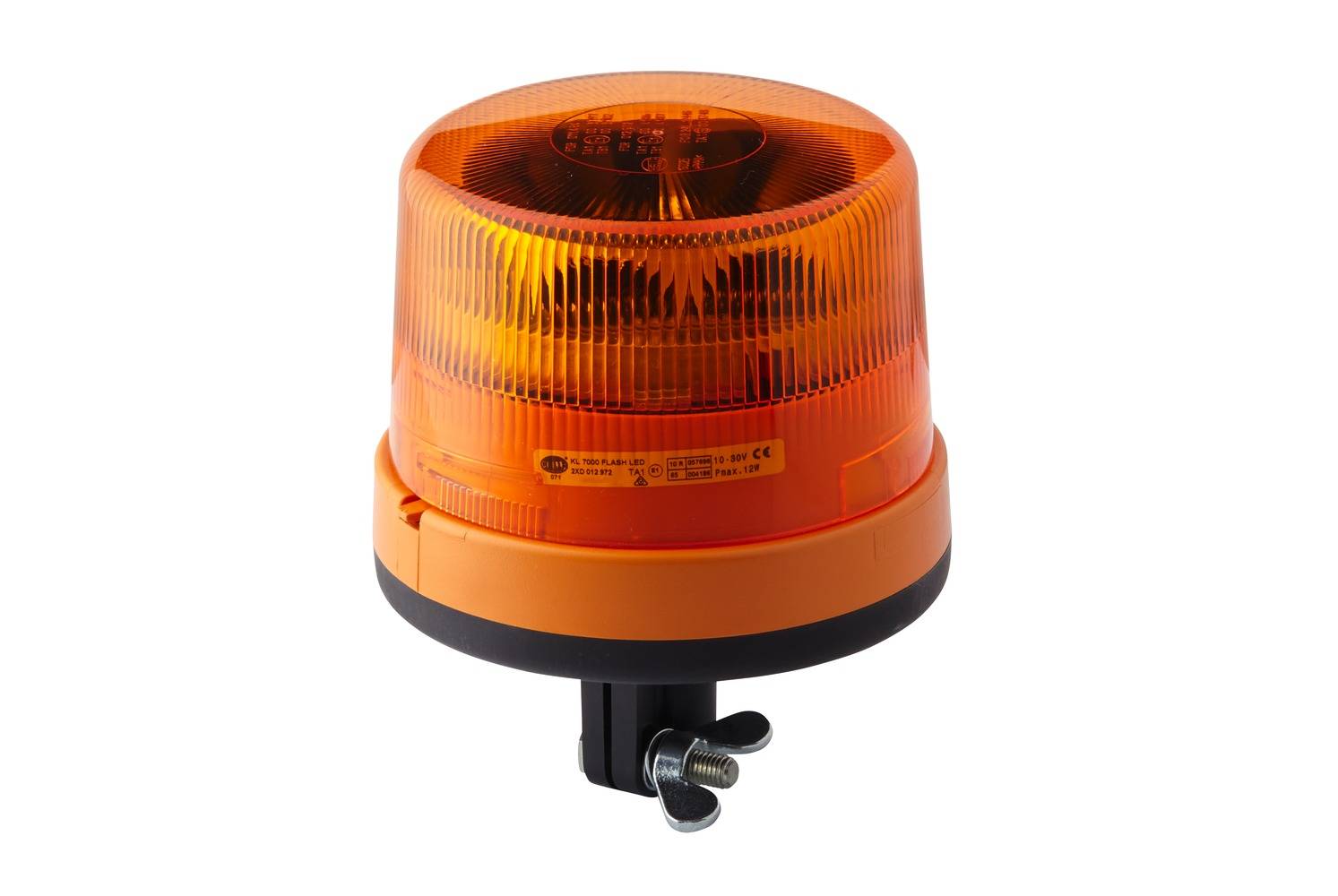 HELLA 2XD 012 972-011 LED-Blitz-Kennleuchte - KL 7000 - 12/24V - gelb - Rohrstutzen, flexibel - gelb-0