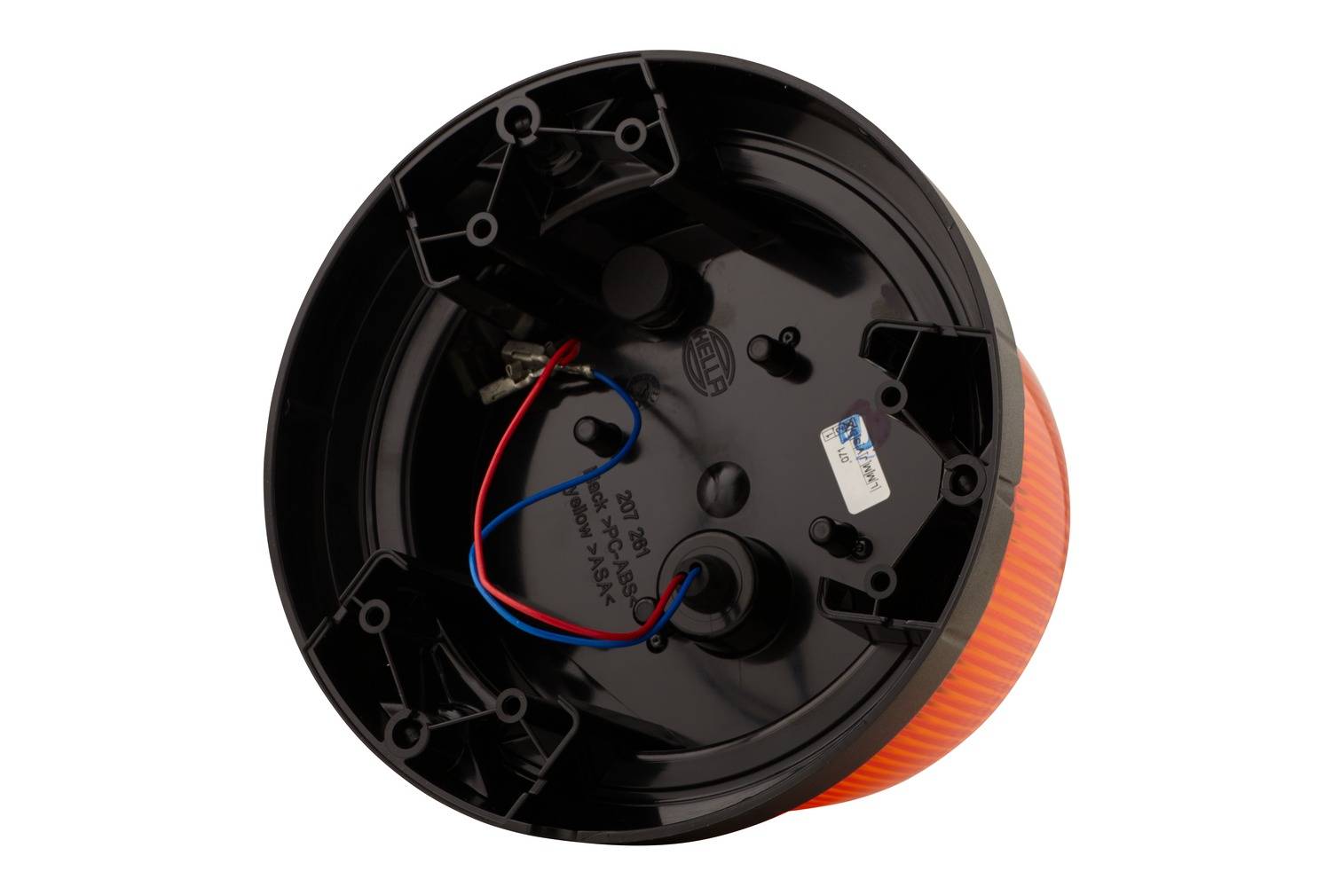 HELLA 2XD 013 979-001 LED-Rundumkennleuchte - RotaLED Compact - 12/24V - gelb - geschraubt - gelb --2