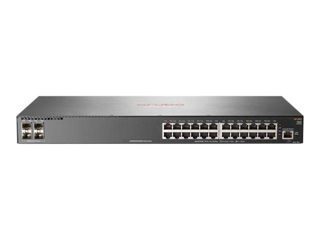 HPE Aruba 2540 24G 4SFP+ - Switch - managed - 24 x 10/100/1000 + 4 x 10 Gigabit Ethernet / 1 Gigabit Ethernet SFP+-0