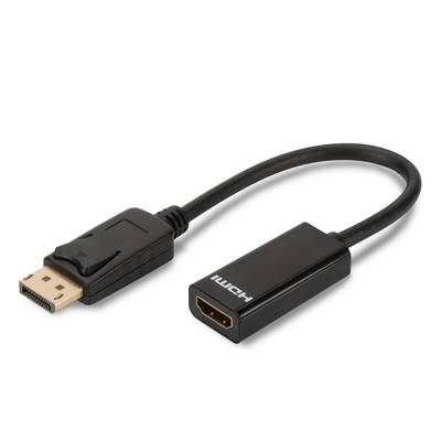 DIGITUS DisplayPort Adapter DPort -> HDMI St/Bu 0.15m