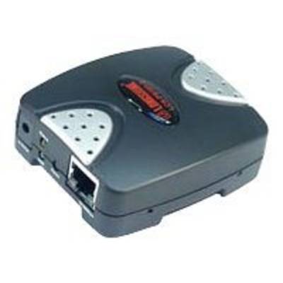 Longshine Printserver 100Mbit 1x USB, LCS-PS101-B Netzwerk-Infrastruktur Mediakonverter, Modems &-0
