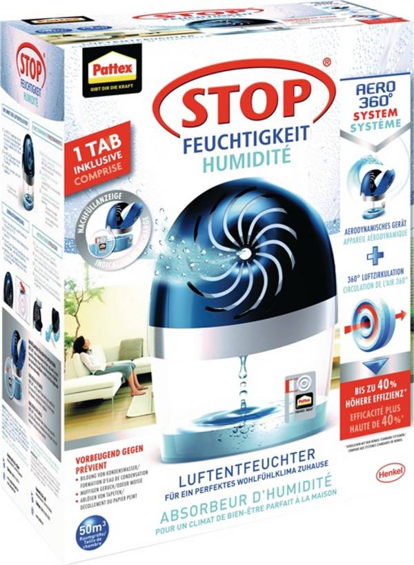 Luftentfeuchter Aero 360 Entfeuchter u.1 Tab à 450g PA360 Neutral Pk.PATTEX