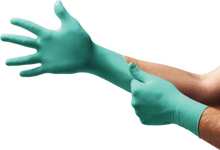Einw.-Handsch.Microflex 93-260 Gr.6,5-7 grün/blau Neopren/Nitril 50 St./Box-3
