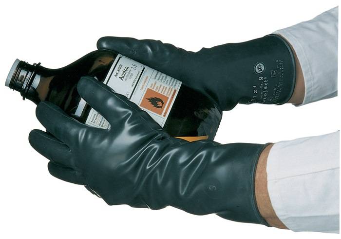 Chemiehandschuh Butoject 898 Gr.8 schwarz EN 388,EN 374 PSA III HONEYWELL-0