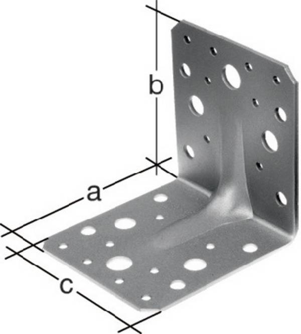 Schwerlastwinkelverbinder 90x90x65mm Anz.Löcher4/18 S.2,5mm GAH