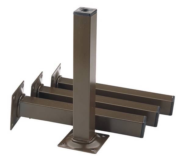 Möbelfuß weiß 25x25mm H.150mm Platte 4 St./Set ELEMENT SYSTEM
